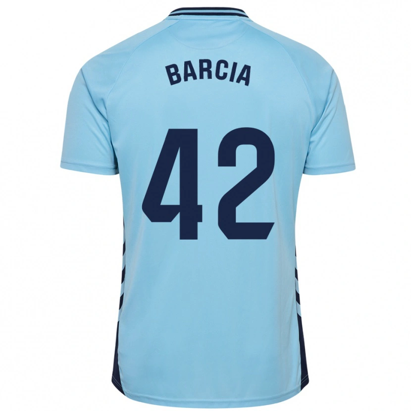 Danxen Kinderen Sergio Barcia #42 Hemelsblauw Uitshirt Uittenue 2025/26 T-Shirt