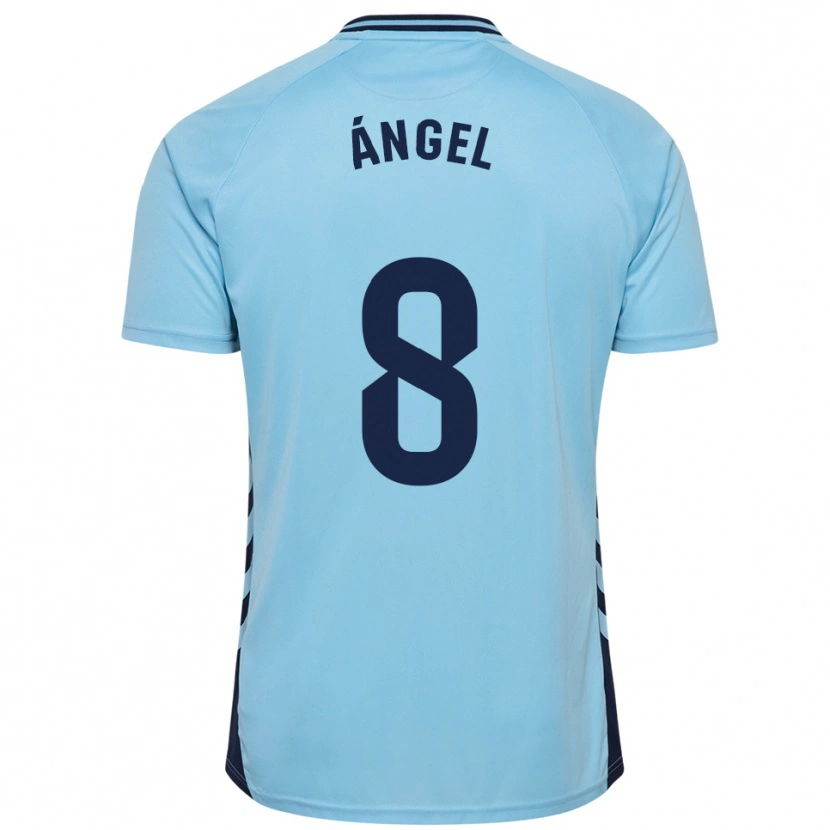Danxen Kinderen José Ángel #8 Hemelsblauw Uitshirt Uittenue 2025/26 T-Shirt