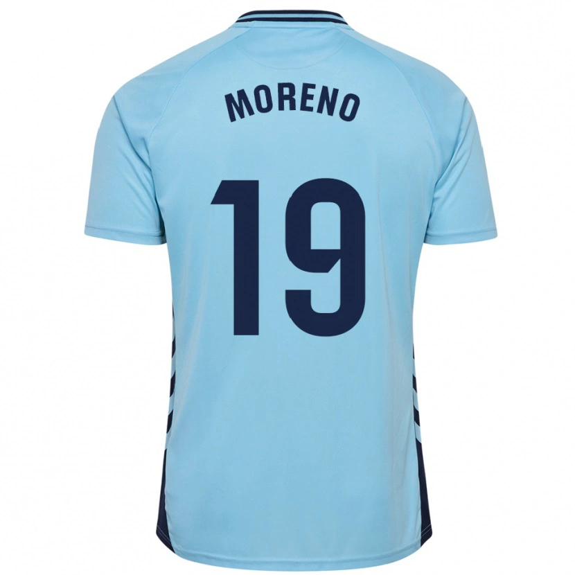 Danxen Kinderen Fernando Moreno #19 Hemelsblauw Uitshirt Uittenue 2025/26 T-Shirt
