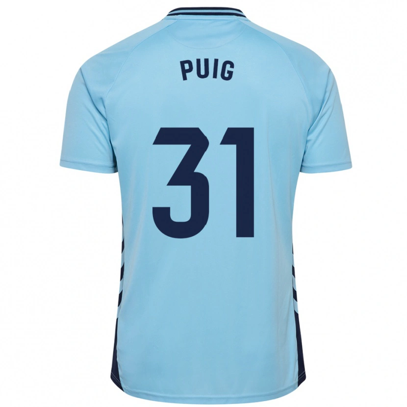 Danxen Kinderen Victor Puig #31 Hemelsblauw Uitshirt Uittenue 2025/26 T-Shirt