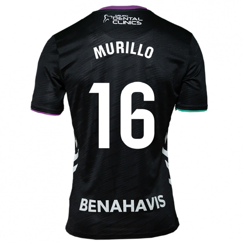Danxen Kinderen Diego Murillo #16 Zwart Paars Groen Uitshirt Uittenue 2025/26 T-Shirt