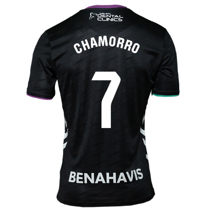 Danxen Kinderen Alexis Chamorro #7 Zwart Paars Groen Uitshirt Uittenue 2025/26 T-Shirt