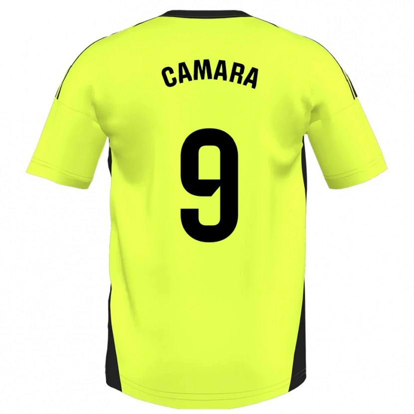 Danxen Kinderen Aaron Cámara #9 Fluorescerend Geel Uitshirt Uittenue 2025/26 T-Shirt