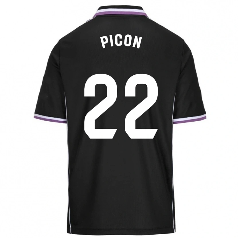 Danxen Kinderen Pablo Picón #22 Paars Zwart Uitshirt Uittenue 2025/26 T-Shirt