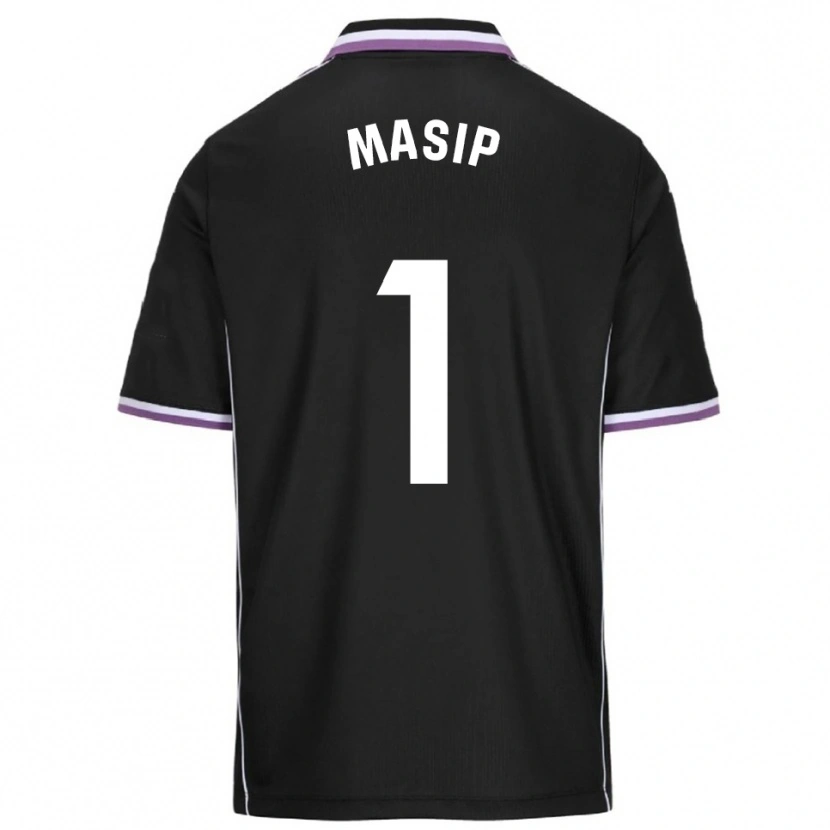 Danxen Kinderen Jordi Masip #1 Paars Zwart Uitshirt Uittenue 2025/26 T-Shirt