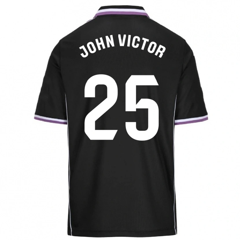 Danxen Kinderen John Victor #25 Paars Zwart Uitshirt Uittenue 2025/26 T-Shirt