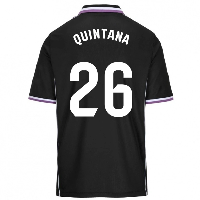 Danxen Kinderen Alberto Quintana #26 Paars Zwart Uitshirt Uittenue 2025/26 T-Shirt