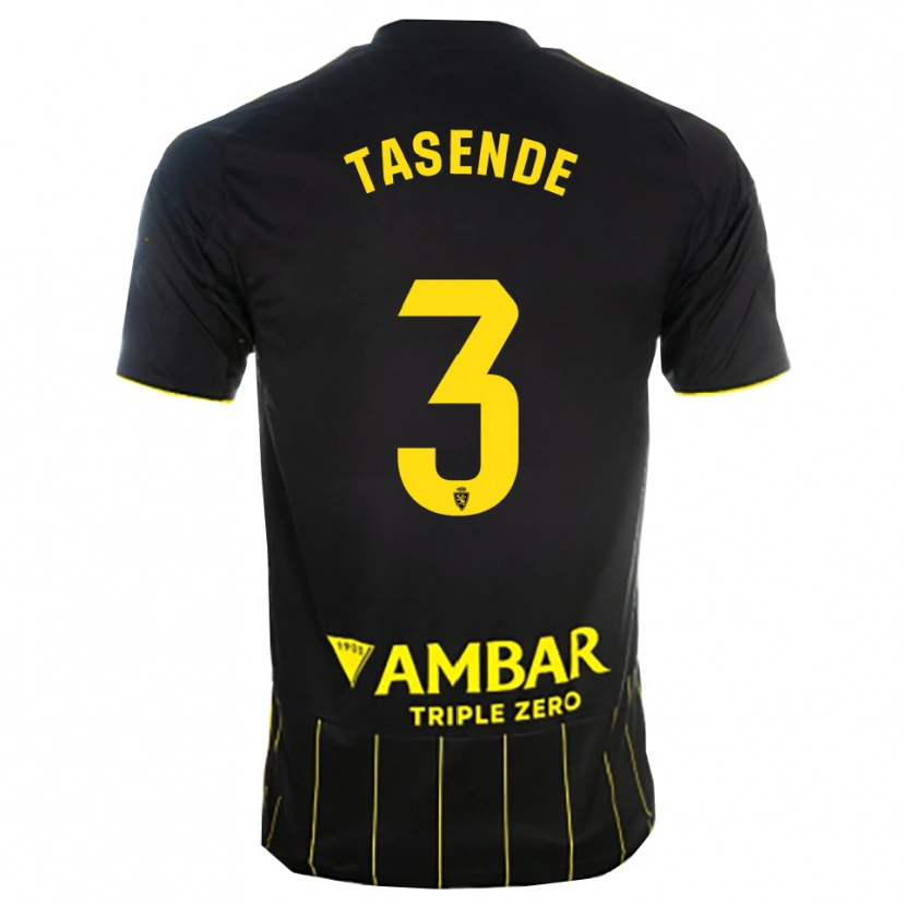 Danxen Kinderen Dani Tasende #3 Zwart Geel Uitshirt Uittenue 2025/26 T-Shirt