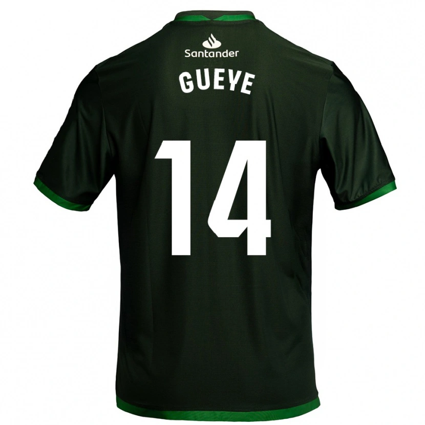 Danxen Kinderen Maguette Gueye #14 Donkergroen Uitshirt Uittenue 2025/26 T-Shirt