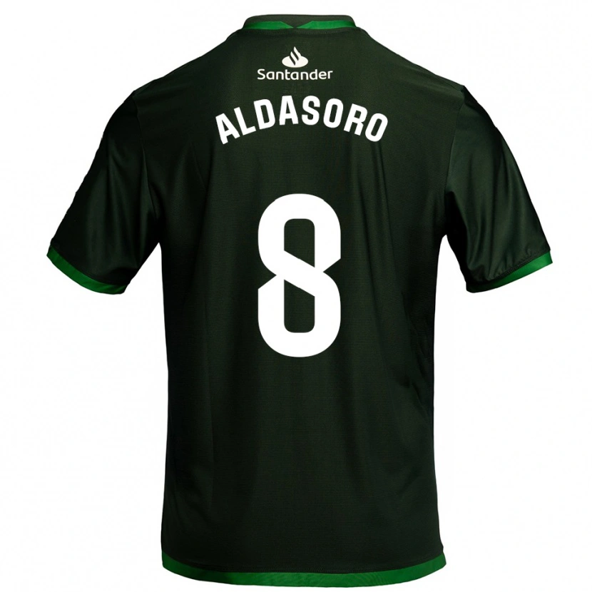 Danxen Kinderen Aritz Aldasoro #8 Donkergroen Uitshirt Uittenue 2025/26 T-Shirt