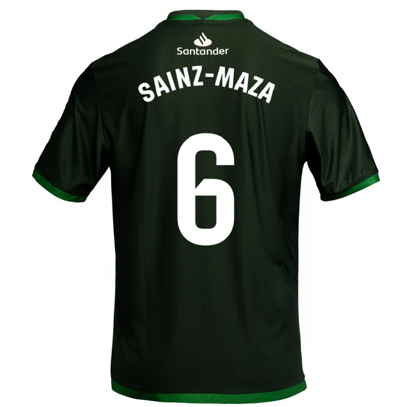 Danxen Kinderen Íñigo Sainz-Maza #6 Donkergroen Uitshirt Uittenue 2025/26 T-Shirt