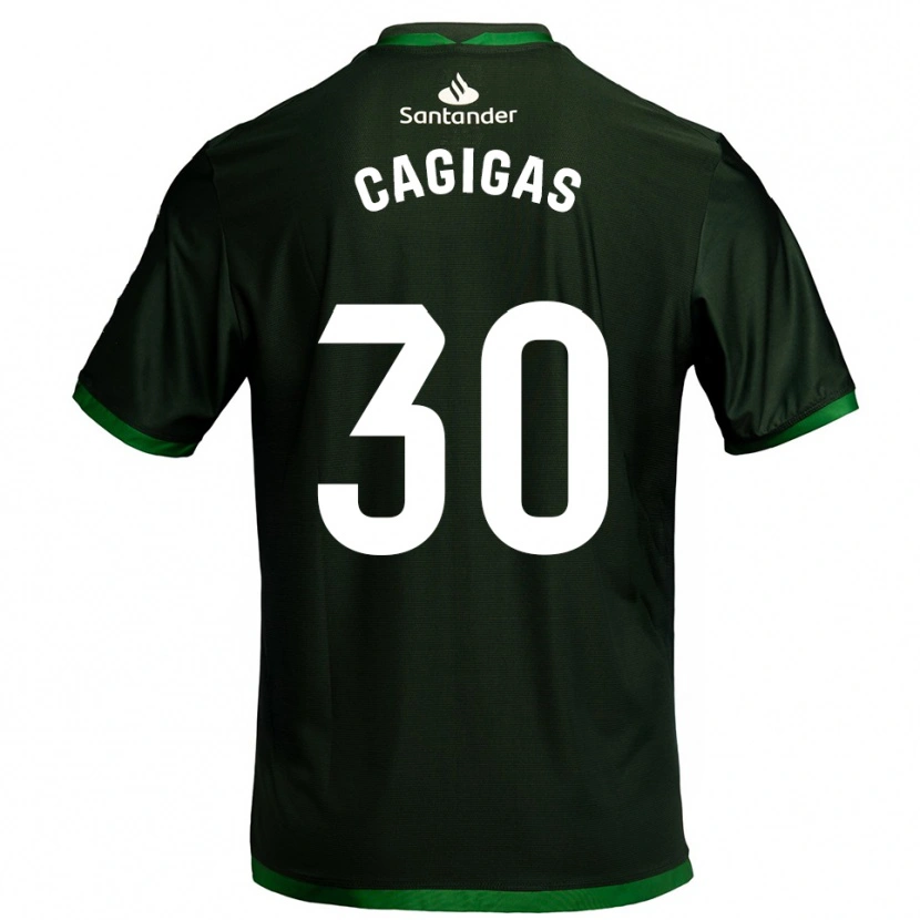Danxen Kinderen Iván Cagigas #30 Donkergroen Uitshirt Uittenue 2025/26 T-Shirt