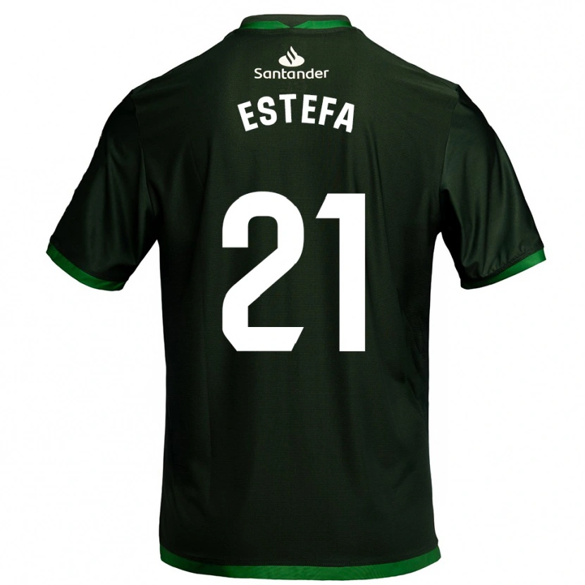 Danxen Kinderen Estefanía Torralba Pareja #21 Donkergroen Uitshirt Uittenue 2025/26 T-Shirt