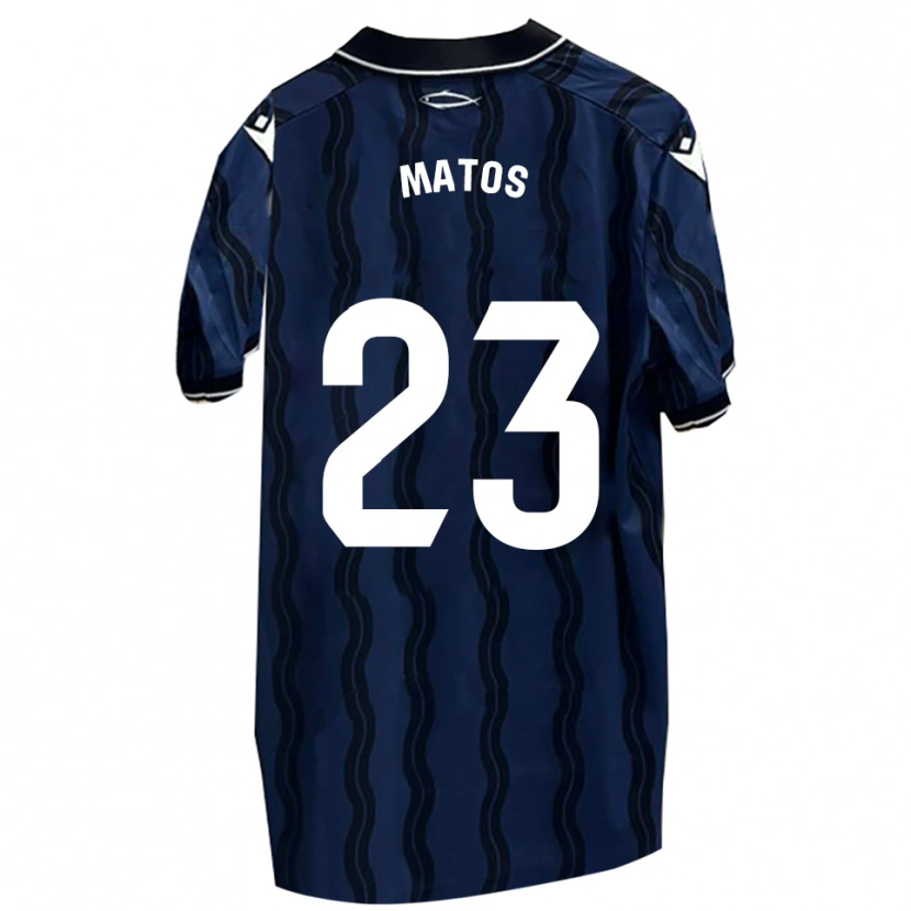 Danxen Kinderen José Matos #23 Donkerblauw Zwart Uitshirt Uittenue 2025/26 T-Shirt