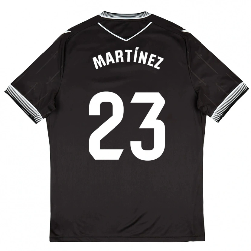 Danxen Kinderen Jan Martínez #23 Zwart Wit Uitshirt Uittenue 2025/26 T-Shirt