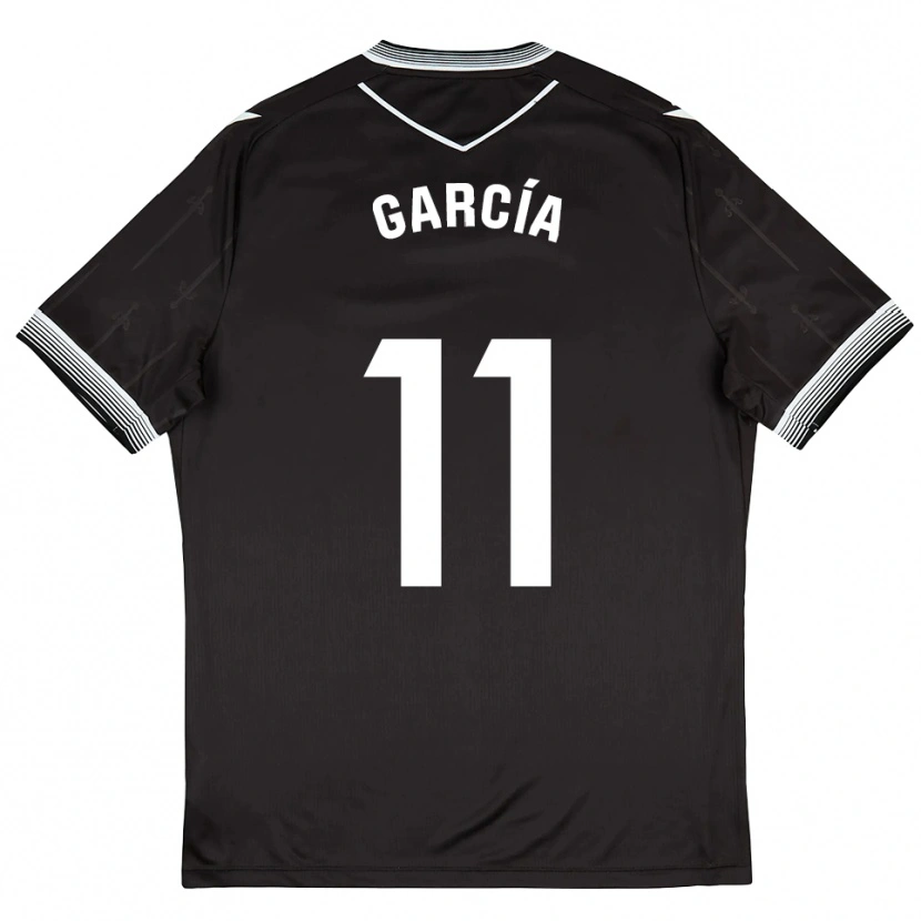 Danxen Kinderen Fermín García #11 Zwart Wit Uitshirt Uittenue 2025/26 T-Shirt