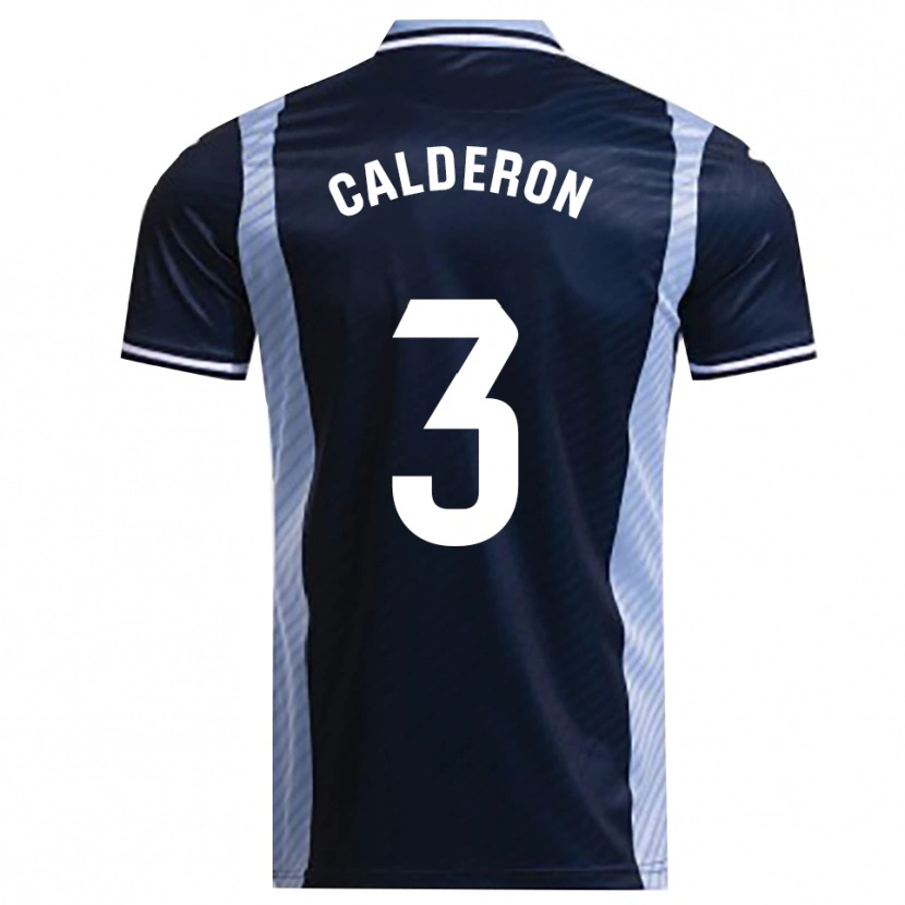 Danxen Kinderen José Calderón #3 Marineblauw Hemelsblauw Uitshirt Uittenue 2025/26 T-Shirt