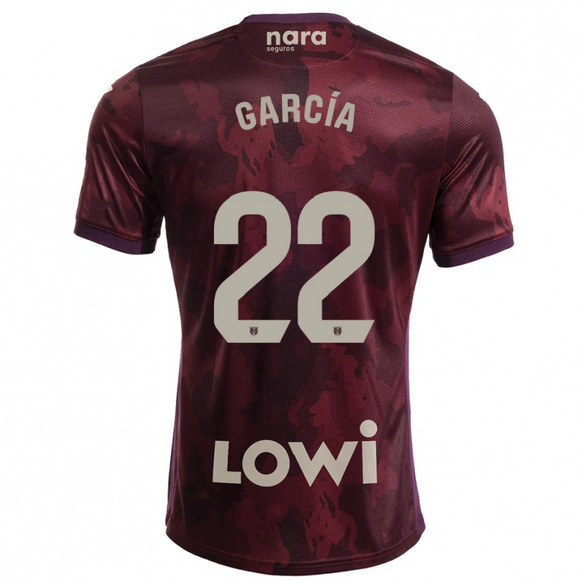Danxen Kinderen Hugo García #22 Bordeaux Wit Uitshirt Uittenue 2025/26 T-Shirt