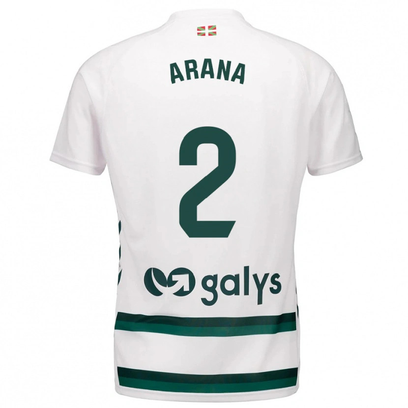 Danxen Kinderen Markel Arana #2 Wit Groen Uitshirt Uittenue 2025/26 T-Shirt