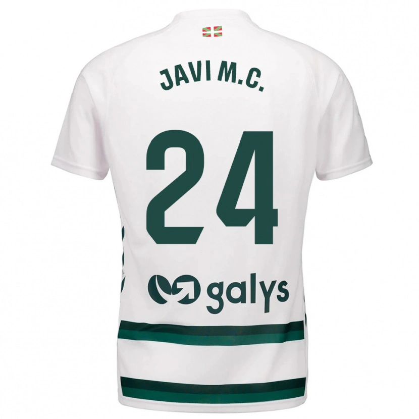 Danxen Kinderen Javi Martínez #24 Wit Groen Uitshirt Uittenue 2025/26 T-Shirt