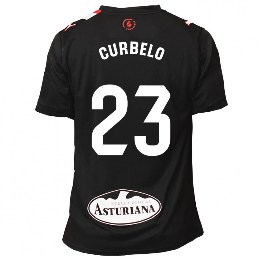 Danxen Kinderen Eric Curbelo #23 Zwart Wit Uitshirt Uittenue 2025/26 T-Shirt