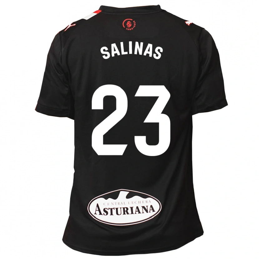 Danxen Kinderen Hugo Salinas #23 Zwart Wit Uitshirt Uittenue 2025/26 T-Shirt