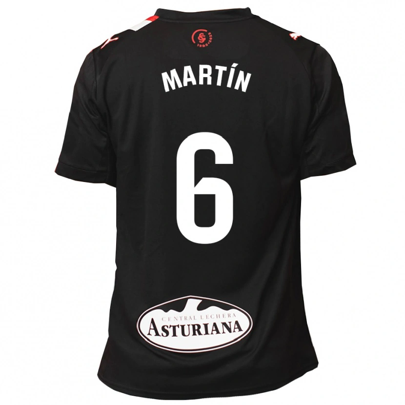 Danxen Kinderen Nacho Martín #6 Zwart Wit Uitshirt Uittenue 2025/26 T-Shirt