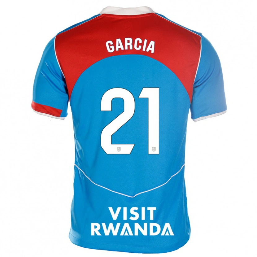 Danxen Kinderen Sheila Garcia #21 Blauw Wit Thuisshirt Derde Tenue 2025/26 T-Shirt