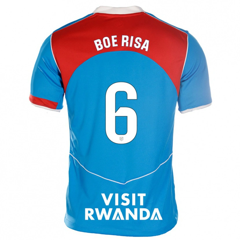 Danxen Kinderen Vilde Bøe Risa #6 Blauw Wit Thuisshirt Derde Tenue 2025/26 T-Shirt