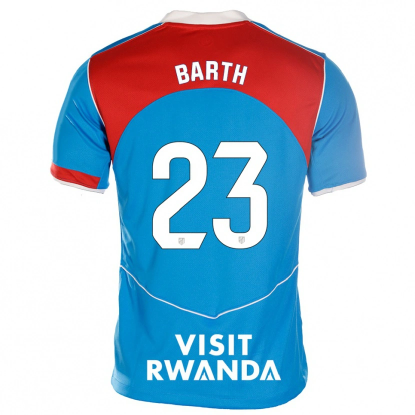Danxen Kinderen Merle Barth #23 Blauw Wit Thuisshirt Derde Tenue 2025/26 T-Shirt