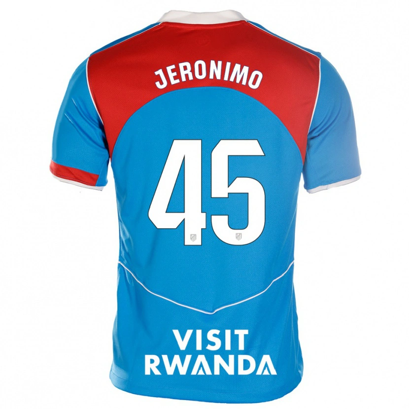 Danxen Kinderen Isaiah Jeronimo #45 Blauw Wit Thuisshirt Derde Tenue 2025/26 T-Shirt