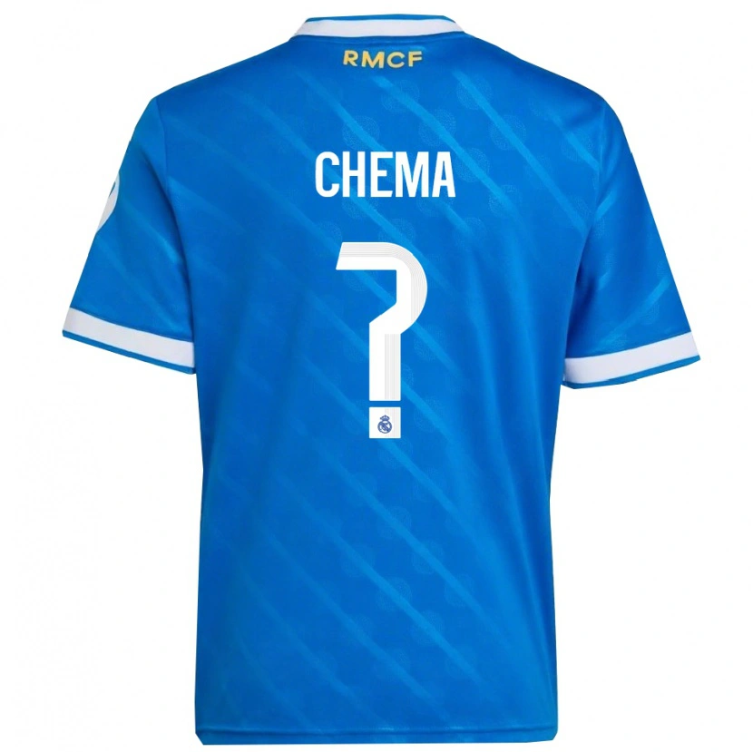 Danxen Kinderen Chema #0 Blauw Wit Thuisshirt Derde Tenue 2025/26 T-Shirt