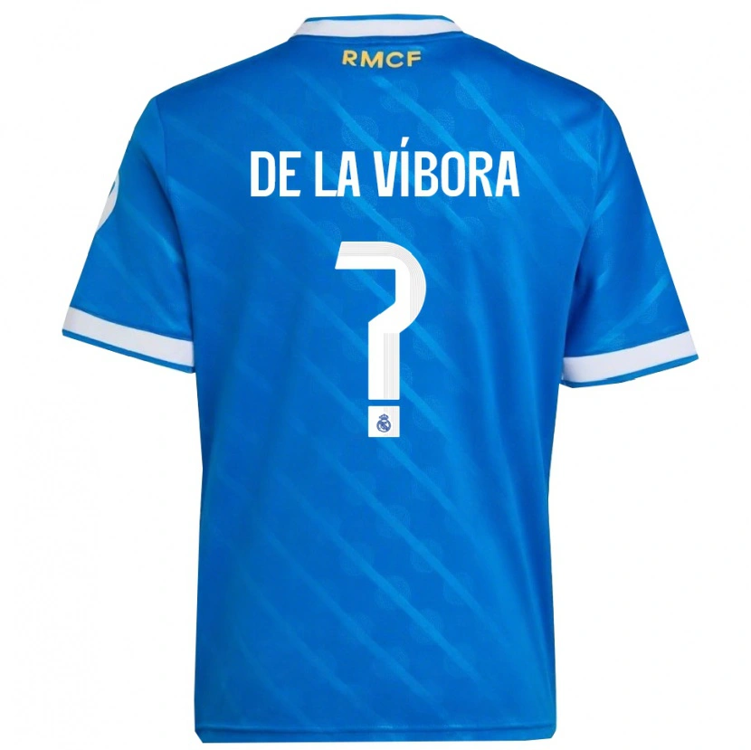 Danxen Kinderen David De La Víbora #0 Blauw Wit Thuisshirt Derde Tenue 2025/26 T-Shirt