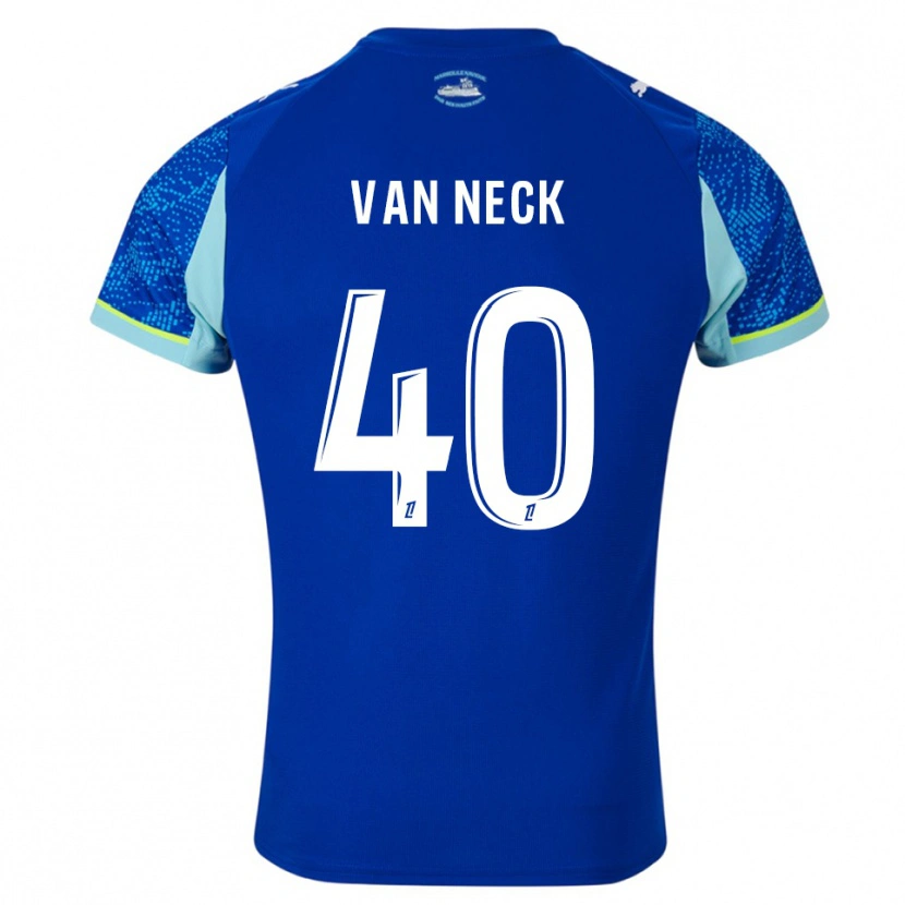 Danxen Kinderen Jelle Van Neck #40 Hemelsblauw Wit Thuisshirt Derde Tenue 2025/26 T-Shirt