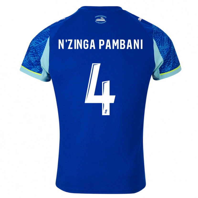 Danxen Kinderen Pladi N'zinga Pambani #4 Hemelsblauw Wit Thuisshirt Derde Tenue 2025/26 T-Shirt