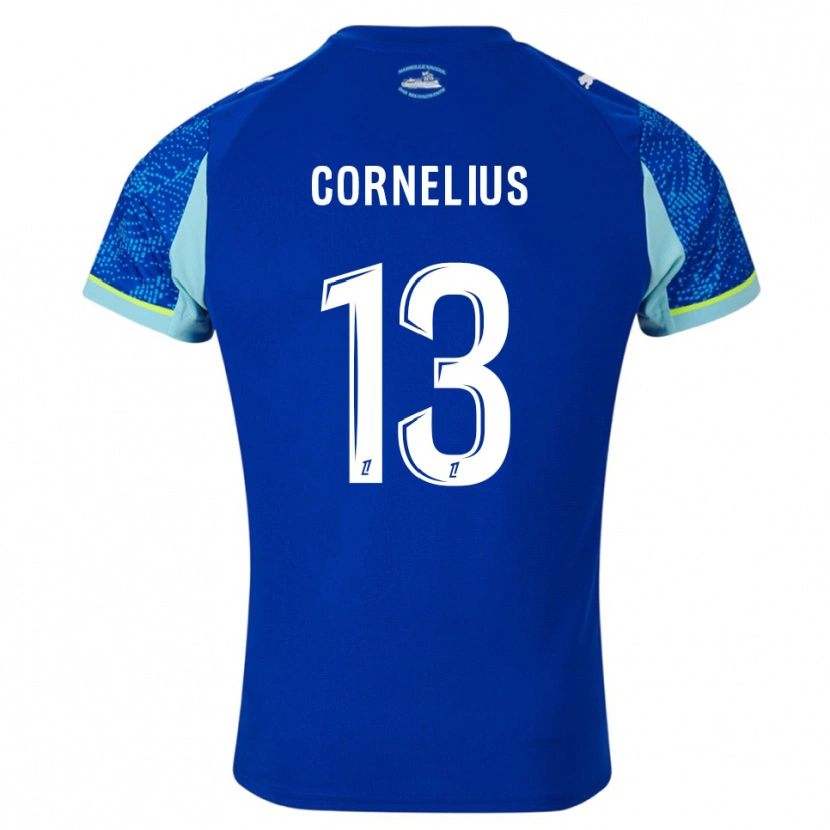 Danxen Kinderen Derek Cornelius #13 Hemelsblauw Wit Thuisshirt Derde Tenue 2025/26 T-Shirt