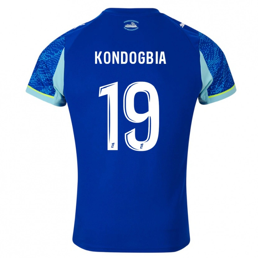 Danxen Kinderen Geoffrey Kondogbia #19 Hemelsblauw Wit Thuisshirt Derde Tenue 2025/26 T-Shirt