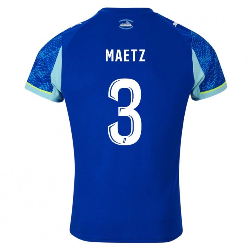 Danxen Kinderen Agathe Maetz #3 Hemelsblauw Wit Thuisshirt Derde Tenue 2025/26 T-Shirt