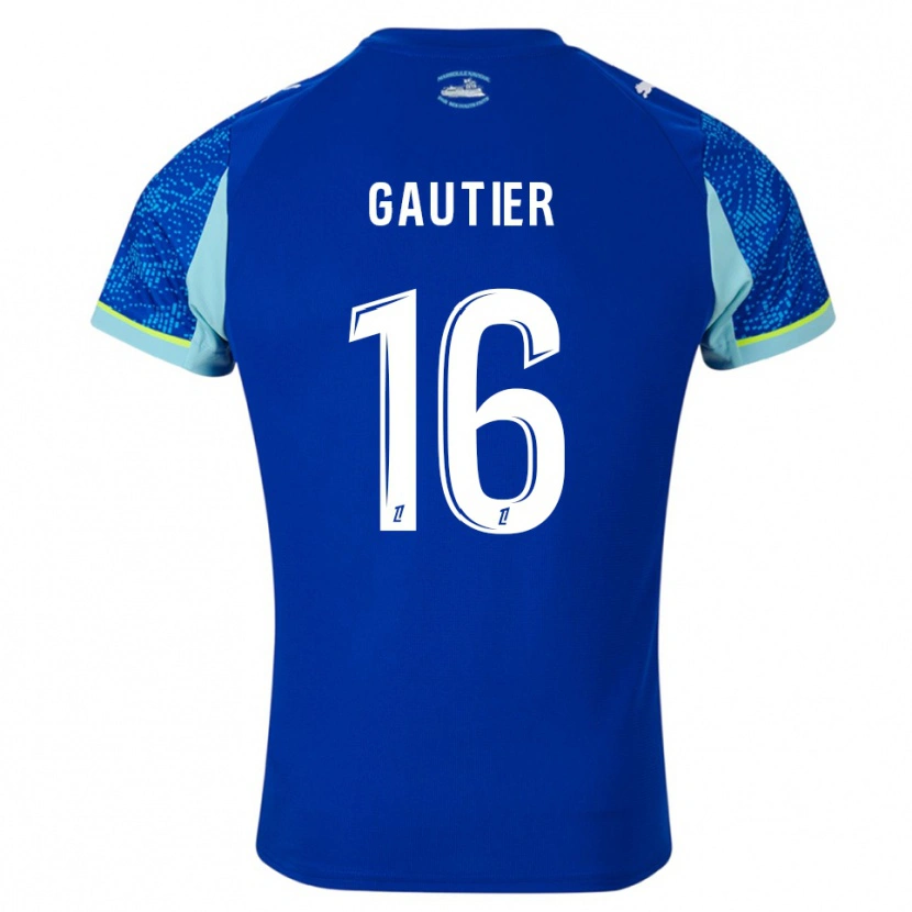 Danxen Kinderen Elisa Gautier #16 Hemelsblauw Wit Thuisshirt Derde Tenue 2025/26 T-Shirt