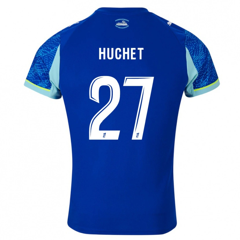 Danxen Kinderen Sarah Huchet #27 Hemelsblauw Wit Thuisshirt Derde Tenue 2025/26 T-Shirt