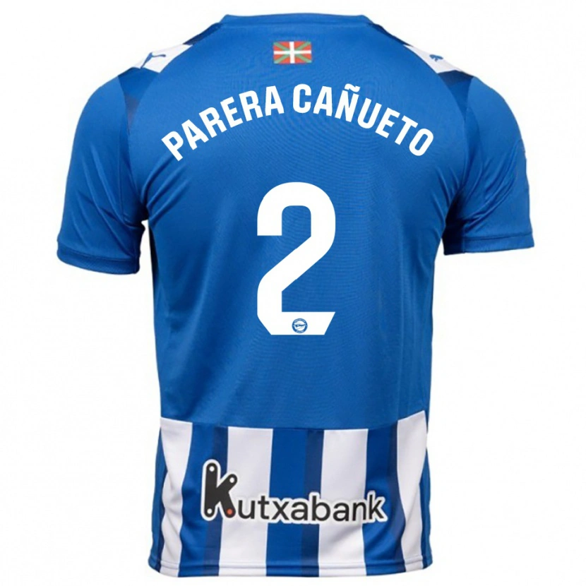Danxen Heren Laia Parera Cañueto #2 Blauw Wit Thuisshirt Thuistenue 2025/26 T-Shirt