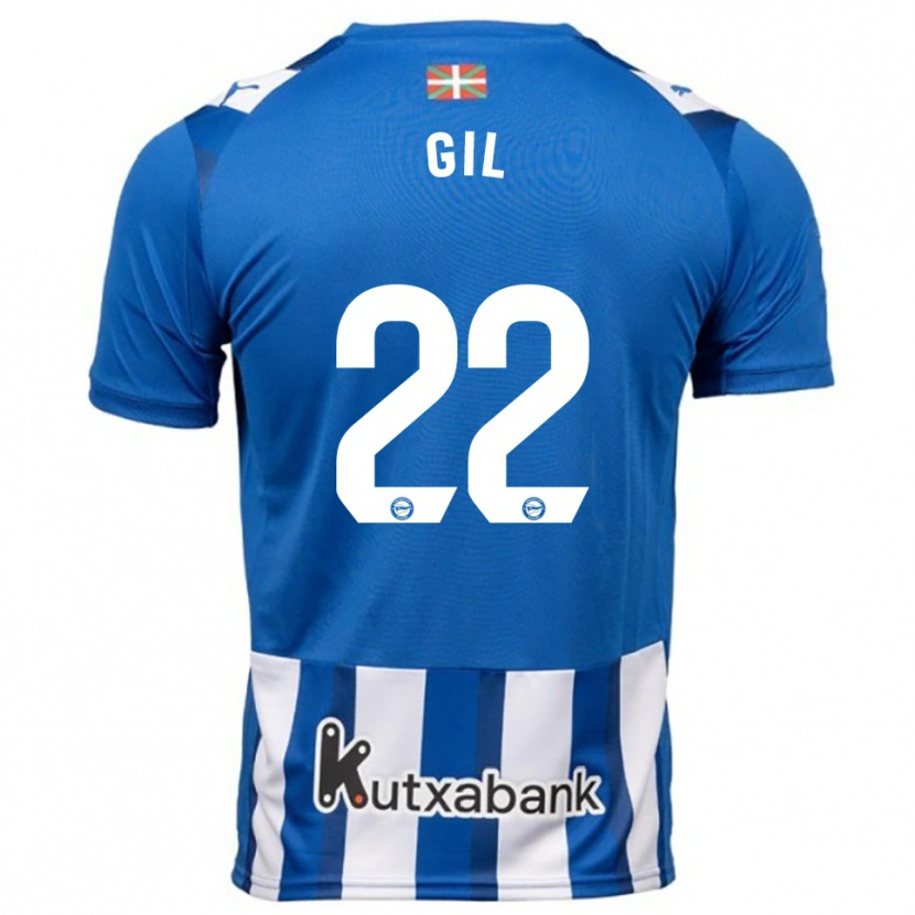 Danxen Heren Raquel Gil #22 Blauw Wit Thuisshirt Thuistenue 2025/26 T-Shirt