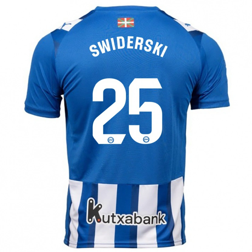 Danxen Heren Grégoire Swiderski #25 Blauw Wit Thuisshirt Thuistenue 2025/26 T-Shirt