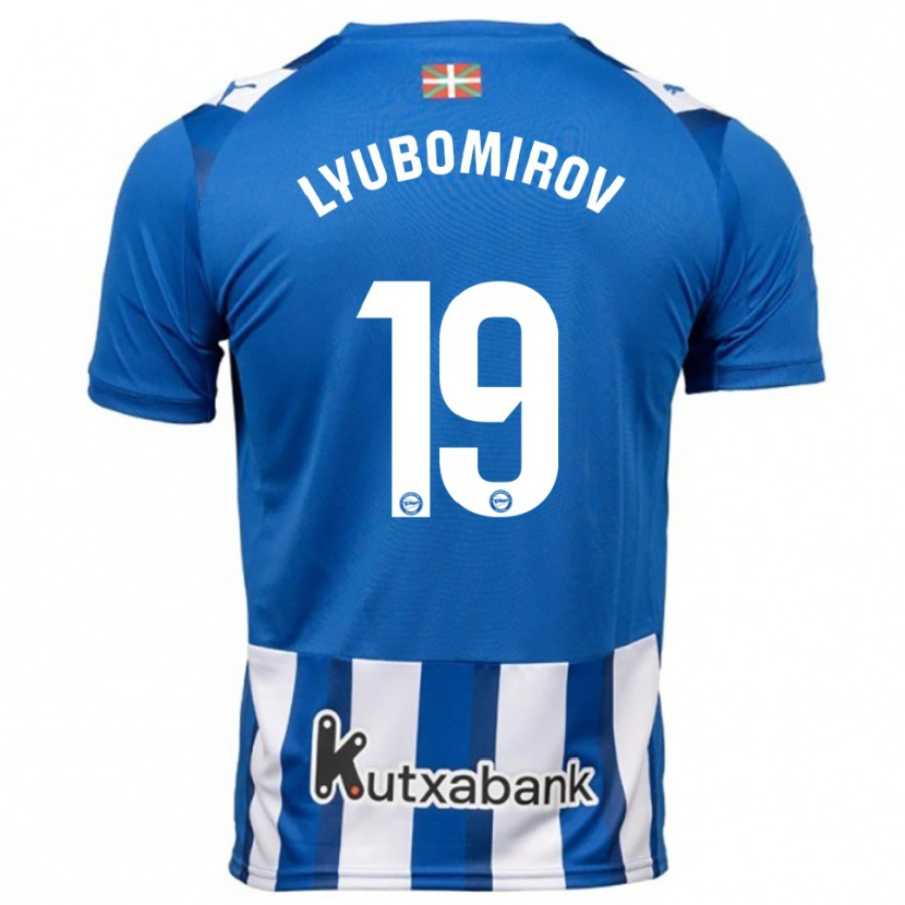 Danxen Heren Daniel Lyubomirov #19 Blauw Wit Thuisshirt Thuistenue 2025/26 T-Shirt