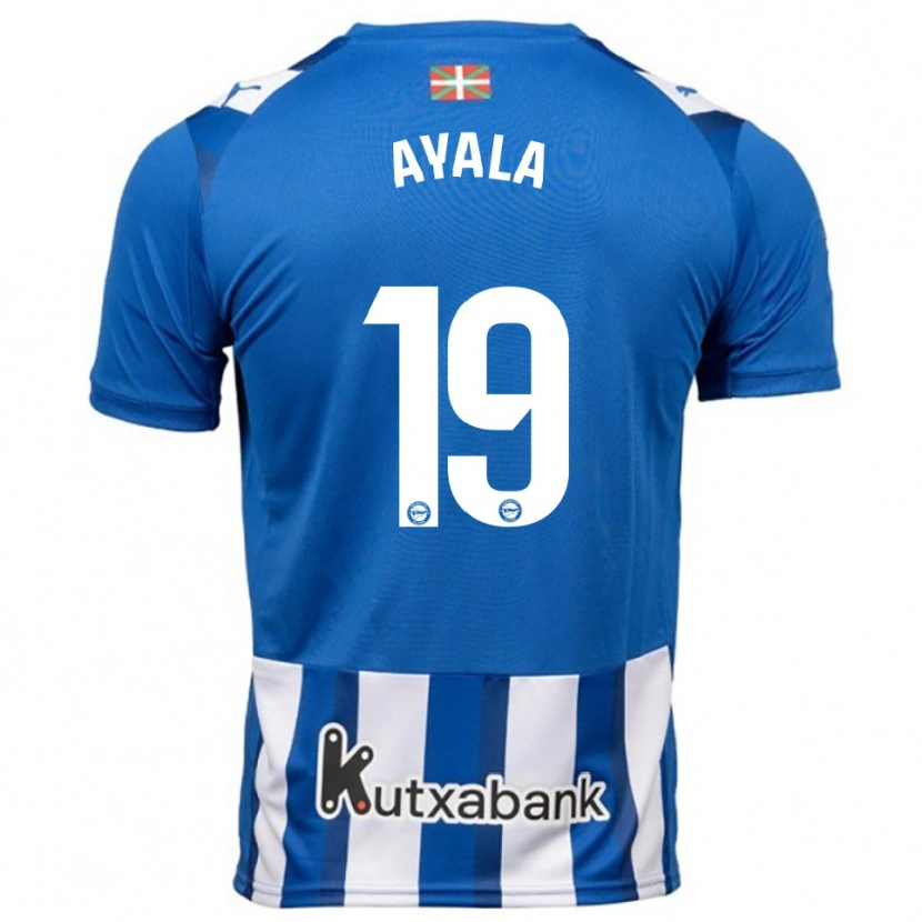 Danxen Heren Axel Ayala #19 Blauw Wit Thuisshirt Thuistenue 2025/26 T-Shirt