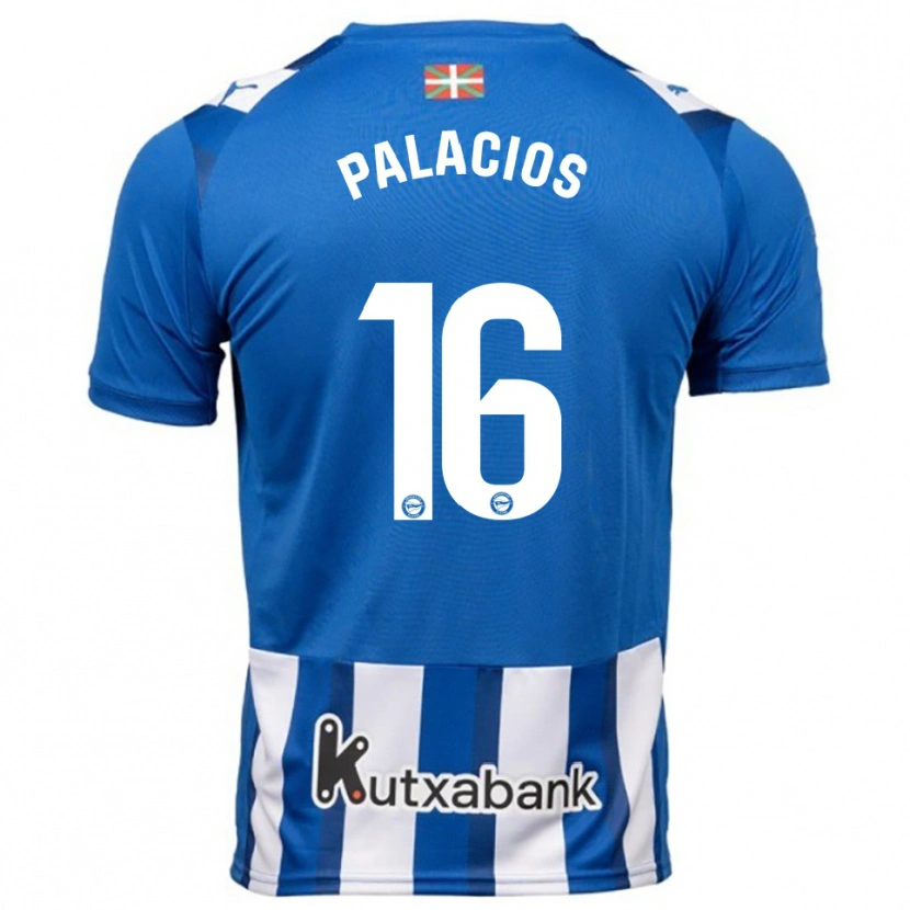Danxen Heren Aser Palacios #16 Blauw Wit Thuisshirt Thuistenue 2025/26 T-Shirt