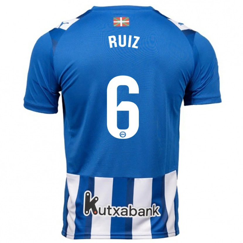 Danxen Heren Markel Ruiz #6 Blauw Wit Thuisshirt Thuistenue 2025/26 T-Shirt