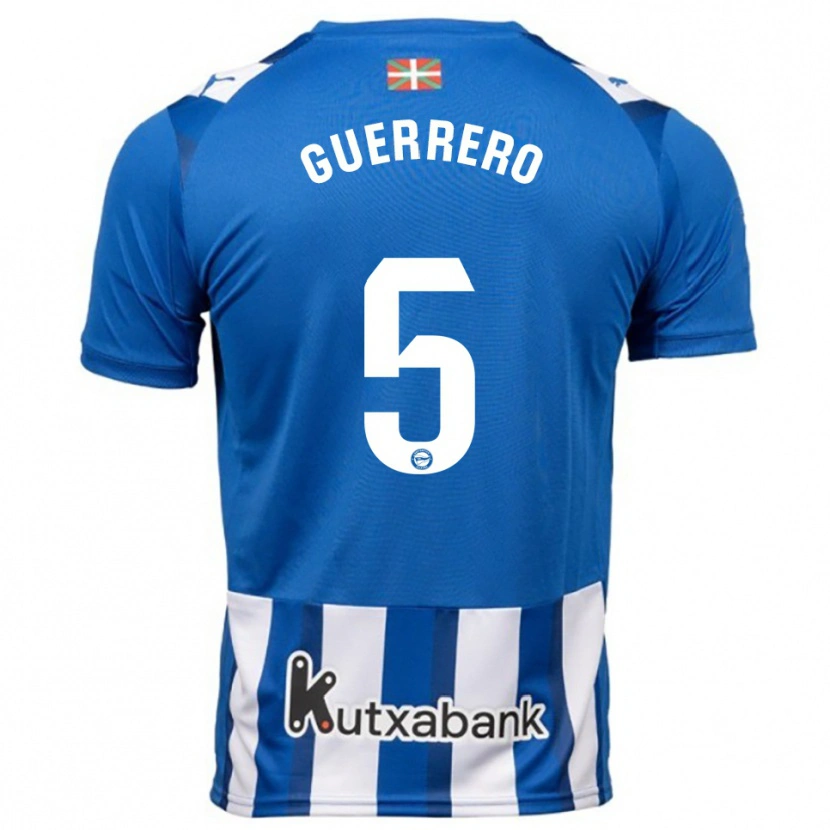 Danxen Heren Ángel Guerrero #5 Blauw Wit Thuisshirt Thuistenue 2025/26 T-Shirt