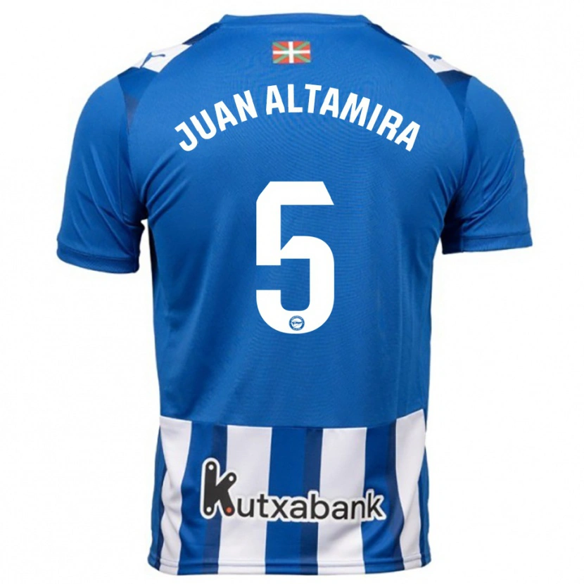 Danxen Heren Ines Juan Altamira #5 Blauw Wit Thuisshirt Thuistenue 2025/26 T-Shirt