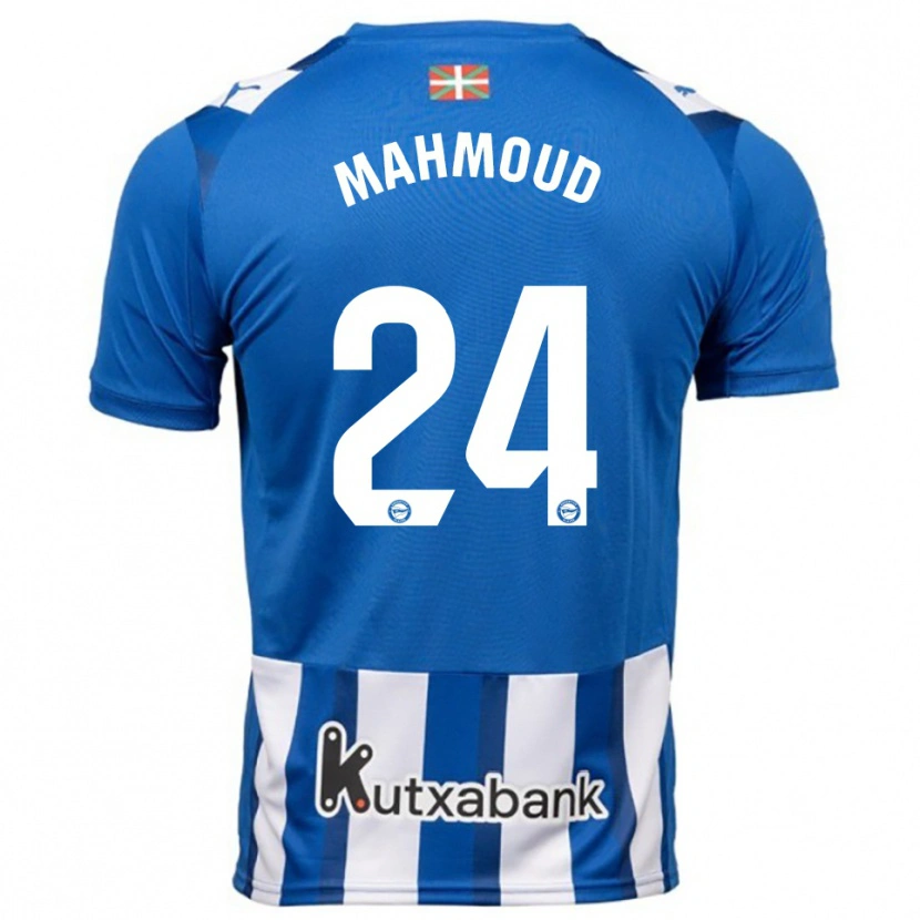 Danxen Heren Abdallahi Mahmoud #24 Blauw Wit Thuisshirt Thuistenue 2025/26 T-Shirt